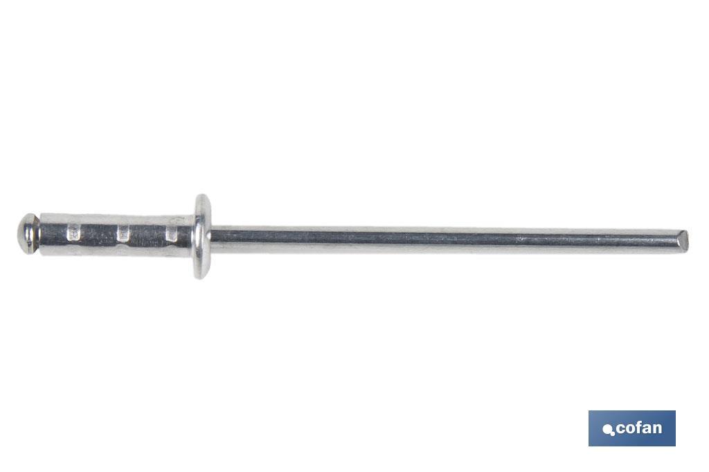 REMACHE ALUMINIO MULTIGRIP 4,8 X 10 MM