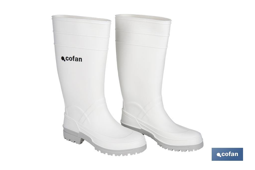 BOTA AGUA PVC BLANCA TALLA 40